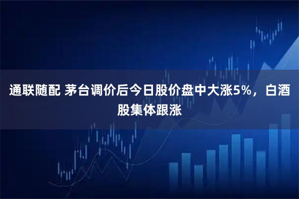 通联随配 茅台调价后今日股价盘中大涨5%，白酒股集体跟涨